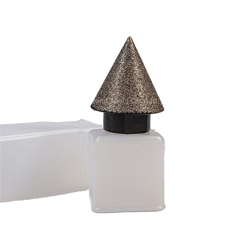 ABBP-Cone Grinding Tool For Tile, Chamfering Drill Bit 50Mm, Whetstone Cone Chamfering Reamer For Porcelain, Marble