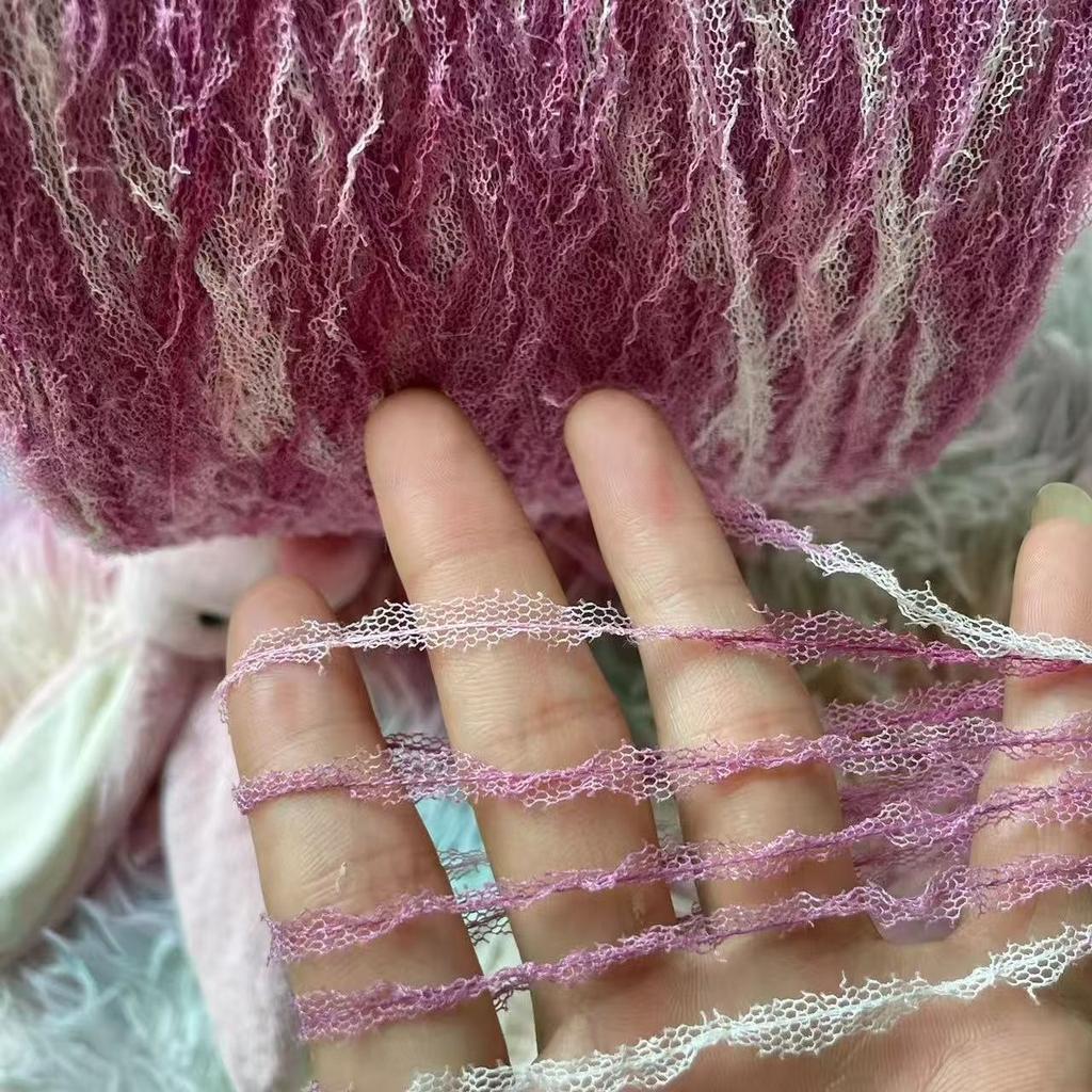 250g Net Cloth Yarn Nylon Blended Yarn for Knitting Space Dye Polyester Yarn Crochet Threads Knit Scarf Bags Knitting Yarn