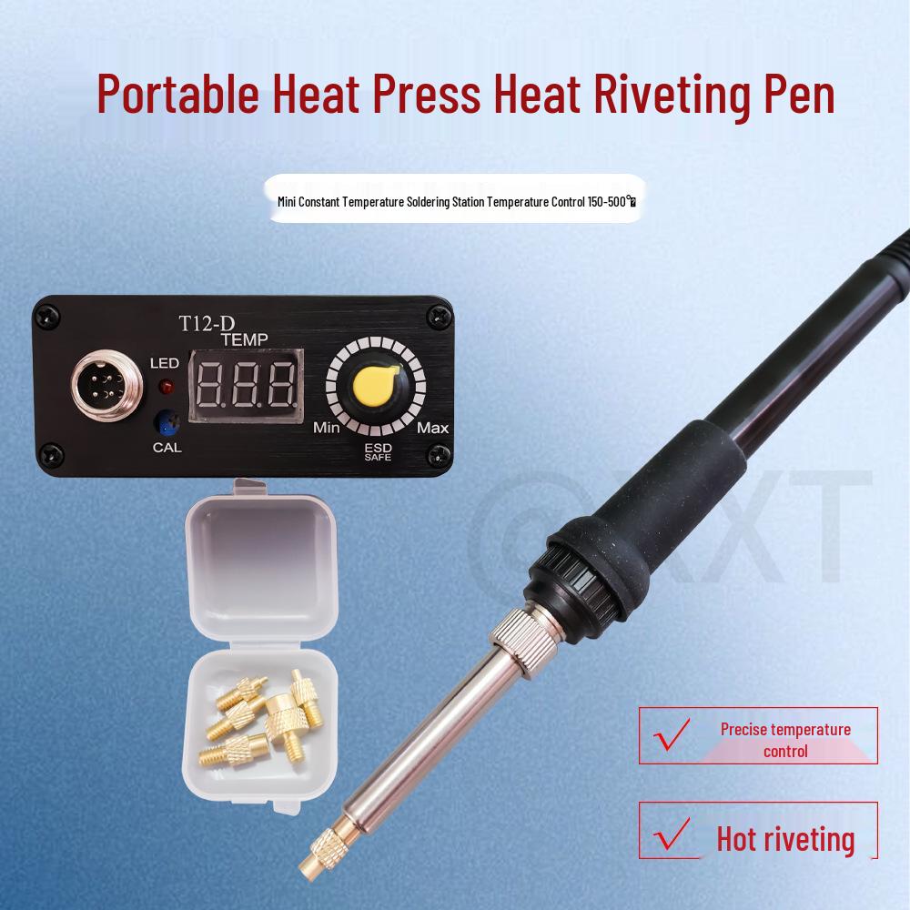 Adjustable Digital Soldering Station with Temperature Control for M2-M8 Nut Insertion and Hot Riveting