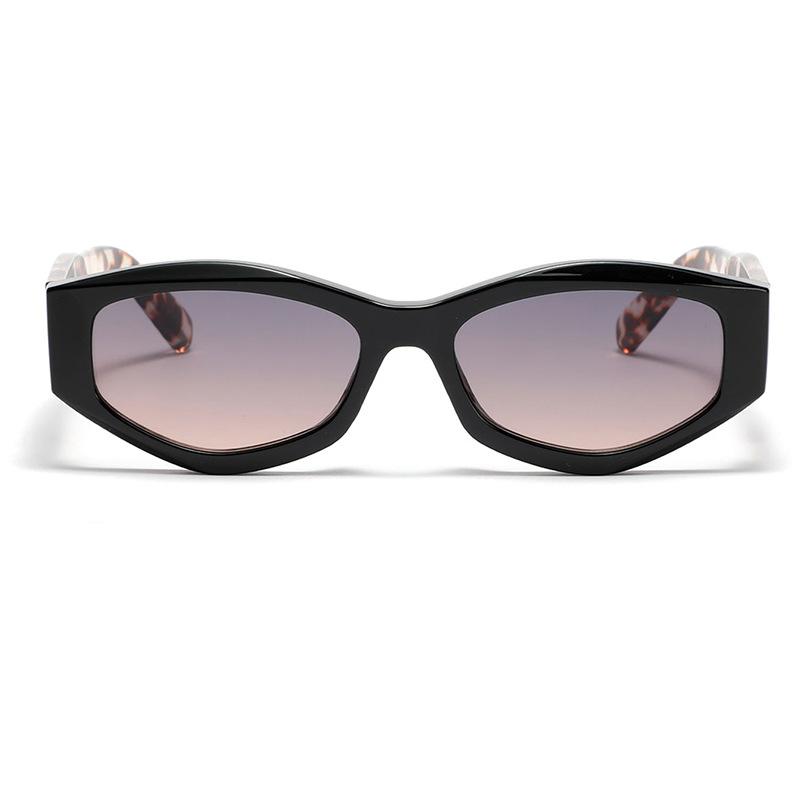 Glasses Men'S Polygonal Cat'S Eye Tortoiseshell Retro Sunglasses Women'S Trendy Cool Street