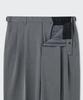 MUSINSA STANDARD Real Wide Hidden Banding Slacks [Melange Gray]