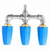 3 in 1 Turbo Nozzle 2.0 Orifice 4000 PSI 360 Degree Rotating Pressure Washer Turbo Nozzle with 1 4 Inch Quick Connector