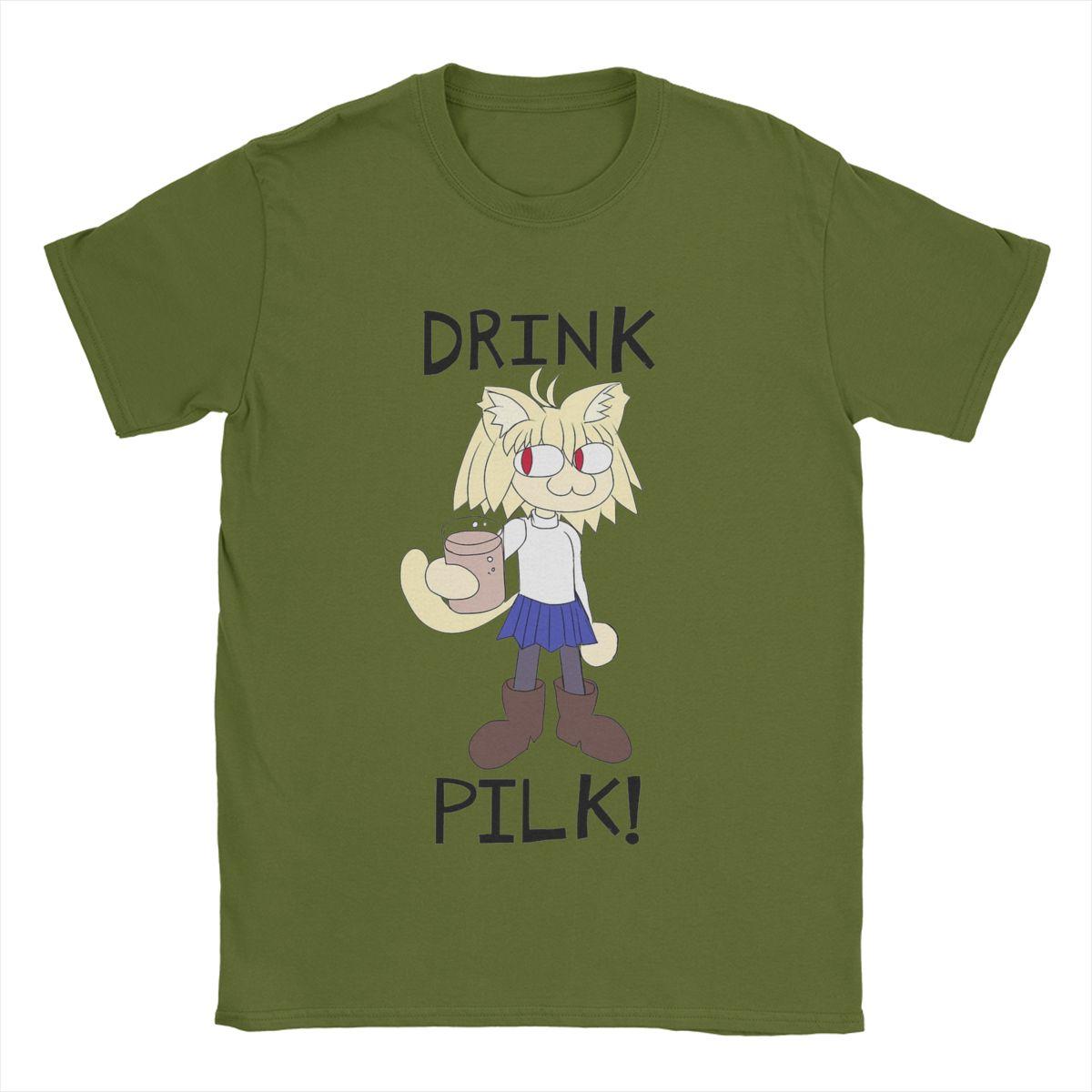 

Neco Arc Pilk Чоловічі футболки Смішна футболка з коротким рукавом та круглим вирізом Бавовняний літній одяг 4XL