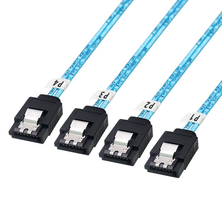 SATA to SATA Straight-Angle Server Cable for SSD and Motherboard, 12G Data Transfer