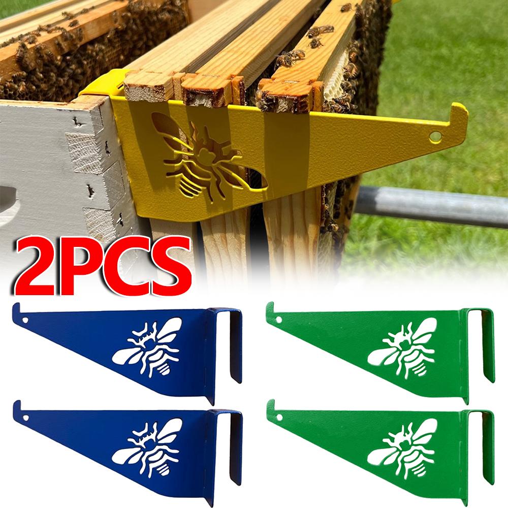 2pcs Beehive Inspection Bracket Beekeeping Tools Support Bracket Bee Hive Perch Frame Holder Durable Bee Hive Frame Accessories