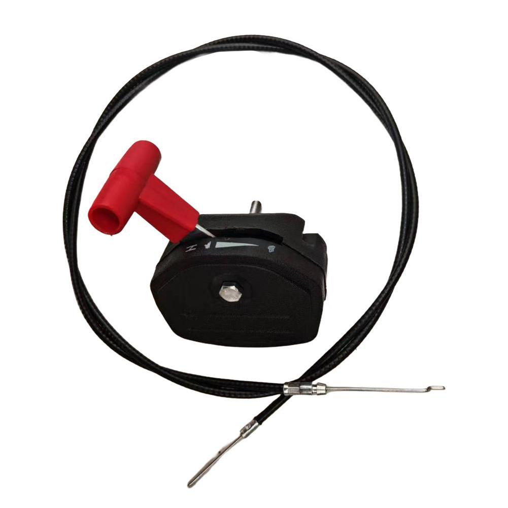 JY13908-Lawn Mower Throttle Cable & Choke Rod 56-Inch Switch Handle Accelerator Pull Cord For FCYLXM21, 5873834-01