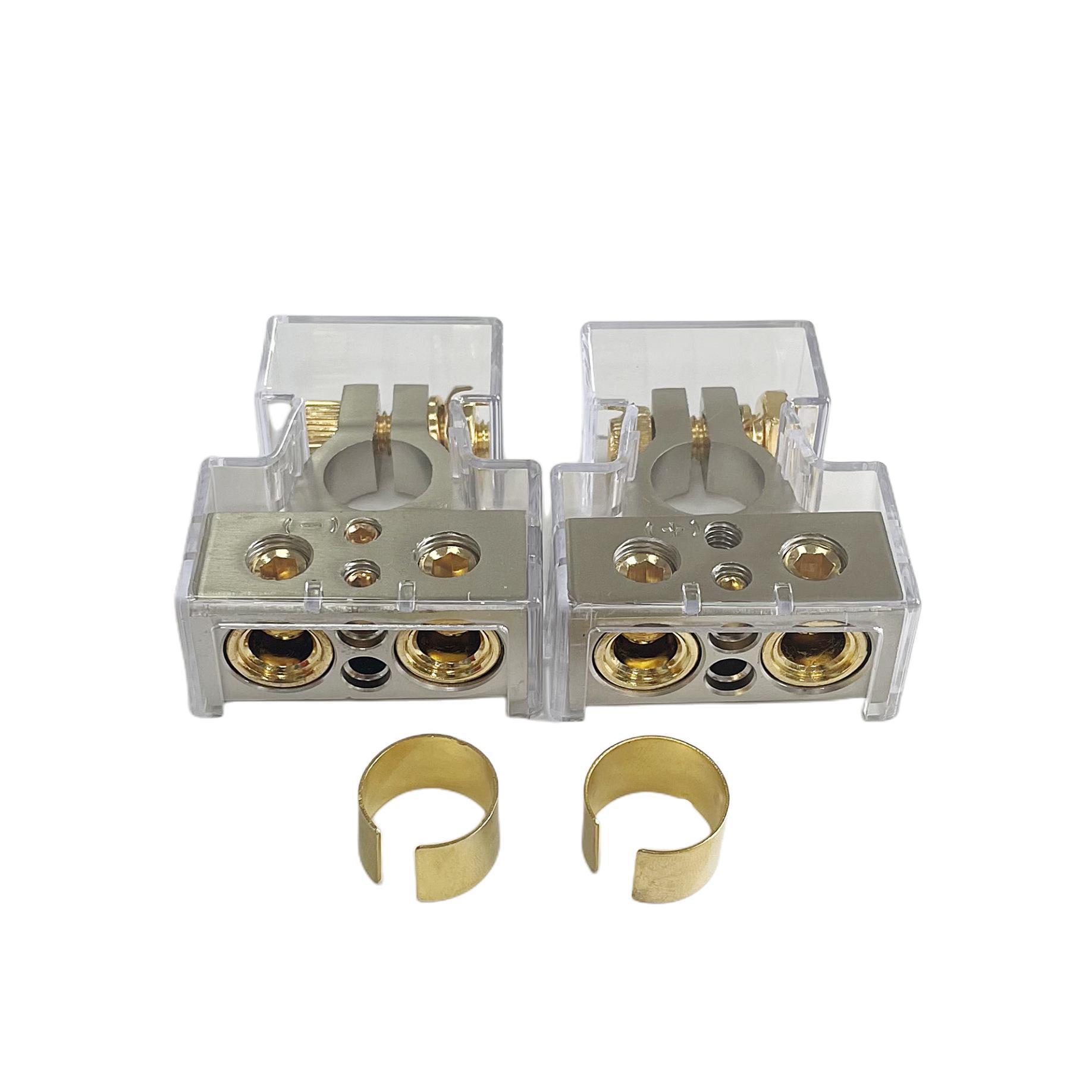 Car Audio Amplifier Battery Terminal & Jump Starter Cables with Clamps and Connectors