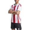 Adidas SS24 Striped Training Soccer Shirt Men Tops White IW2142