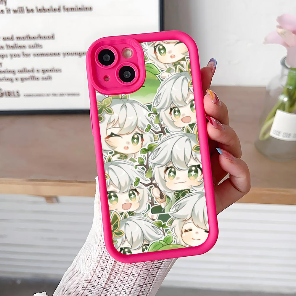 Spiel GI Nahida Dicke TPU Handyhülle für iPhone 17 16 15 14 13 12 11 Air Pro Max Plus Bunte Hülle
