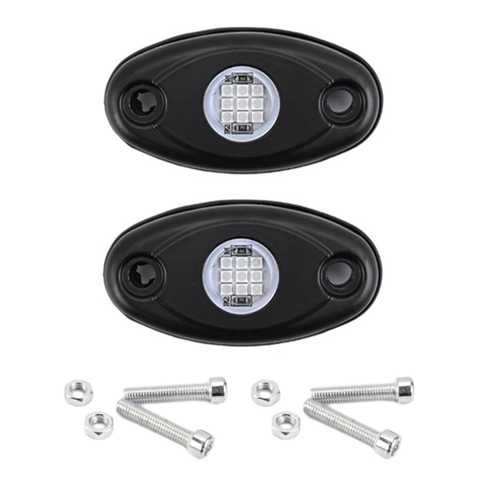 

2 капсулы Trail Rig Lamp, светодиодные фонари, неоновые лампы подсвечения для внедорожных грузовиков, пикапов, автомобилей, квадроциклов, UTV, внедорожников, автоаксессуары белый