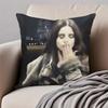 LLana Del Rey Cushion Cover Pillowcase Antidustmite Invisible Zipper Short Plush Sofa Cushion