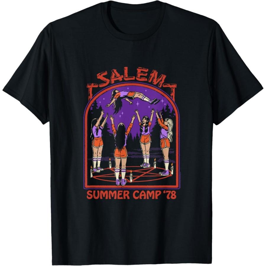 Salem Witch Summer Camp  78 Retro Dark Humor T-Shirt S