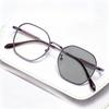 Delicate Sparkling Polygonal Photochromic Myopia Glasses Comfortable Durable High Definition High-quality Eyewear 0 To -4.0