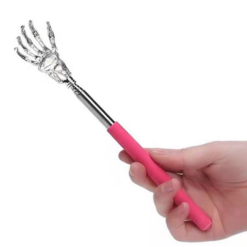 Telescopic Back Scratcher Stainless Steel Hand Shaped Extendable Back Scratchers Hand Massager Backslap Retractable Massager