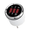 52mm Digitale Öldruck Wassertemperaturanzeige mit Hintergrundbeleuchtung 3 in 1 LED-Anzeige Drehzahlmesser für Boot Yacht Wohnmobil LKW