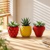 Plastic Planter Holder Self-Contained Realistic Flower Container Desktop Home Decor