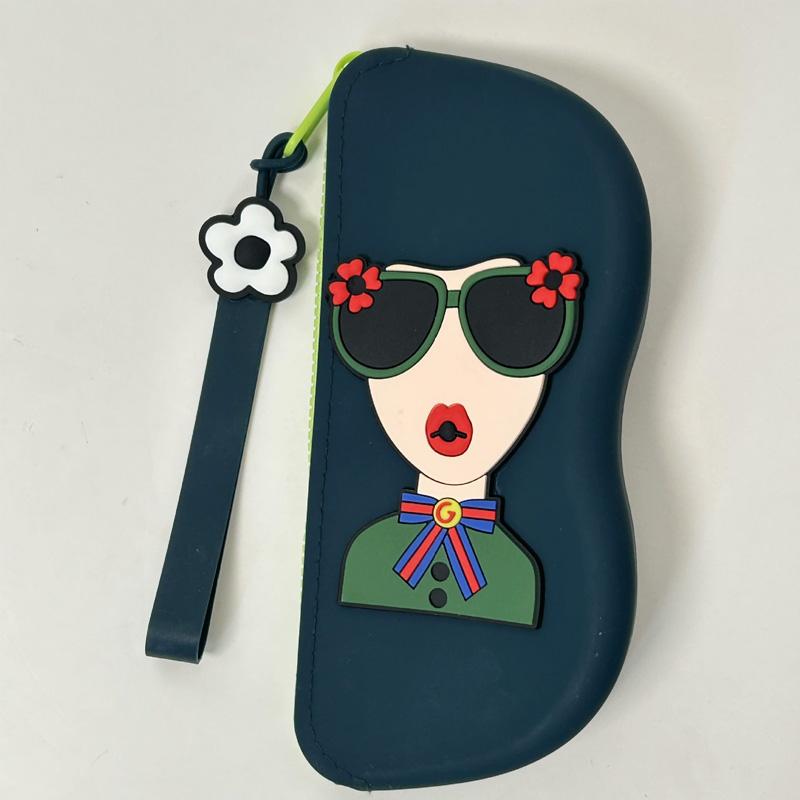 

1PC Glasses Bag Portable Waterproof with Lanyard Coin Purse Multi-Use Dustproof Cosmetics Holder Eyewear Storage Bag темно-зеленого