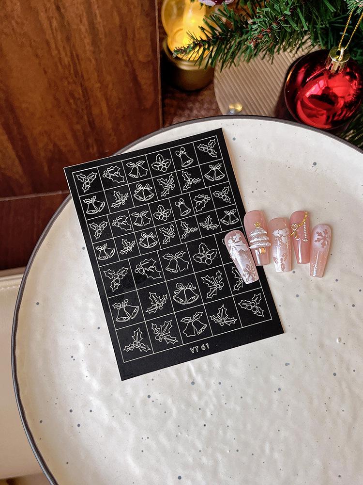 Nail Art Accessories: Adhesive Stickers, Star & Butterfly Designs, Glue Pads, Spray Paint, Small Decor Elements