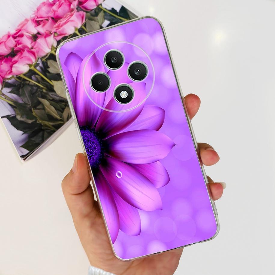 For Oppo Reno12 F Case CPH2637 Shockproof Cover Cute Cat Cartoon Soft Slim Clear Phone Cases For OPPO Reno 12F 4G CPH2687 Fundas