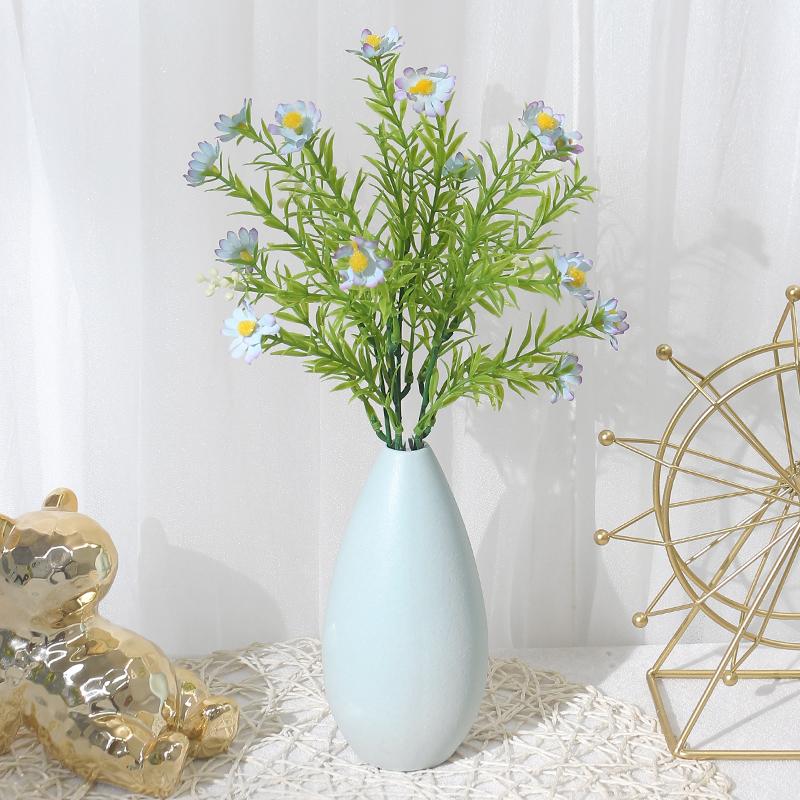 15Head Artificial Daisy Bouquet Living Room Dining Table Decoration Room Decoration Bridal Wedding Decor Party Festival Accessor