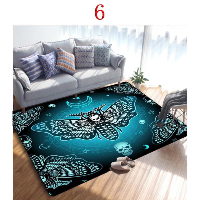

6 стилей, коврики с черепом и черепом, нескользящий напольный коврик, коврики для дома, коврик для бегуна 40x120cm