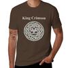 1982 King Crimson Vintage Discipline Album Promo T-Shirt quick-drying Short sleeve tee mens plain t shirts