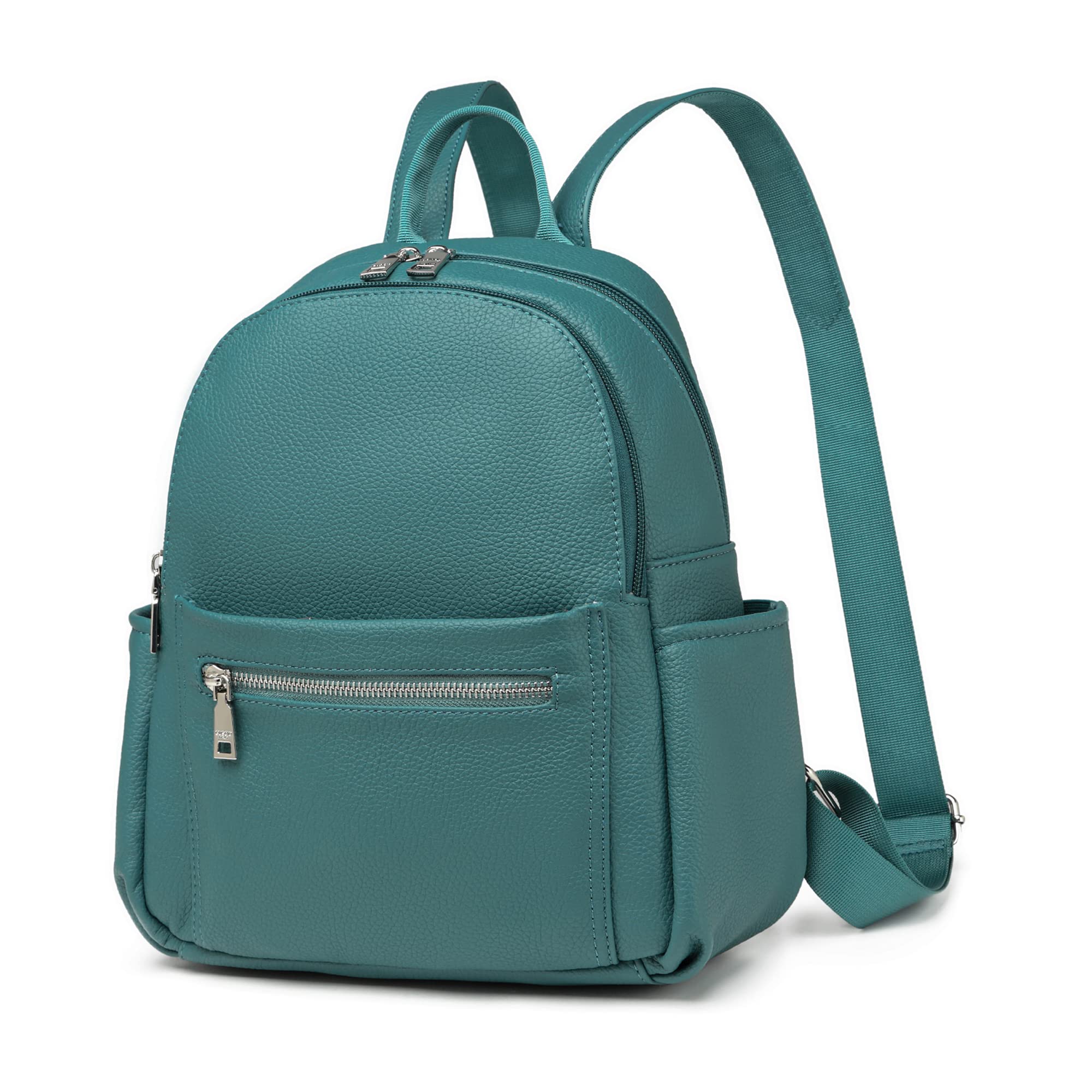Guccio Italy Backpack [Featured in oggi.jp Magazine] Stylish, Small, Korean-Style, Simple, Elegant PU Leather Backpack for Women, Secure Storage,