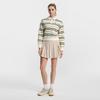 Fila Tennis Fashion Simple Classic Retro Sports Casual Versatile Comfortable Polo Neck Striped Sweatshirt Women Sweatshirt A11W613218F-WT
