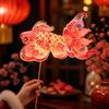 DIY Material Package New Year Koi Fish Lantern Luminous Hand-held Lantern  Mid-Autumn Festival