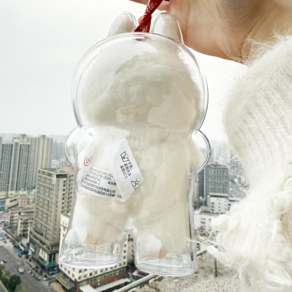 For Labubu Fall In Wild Transparent Protective Case Storage Case For Plush Dolls Display Bag No Doll Portable Cable Organizer Box