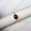 Natural Garnet Handmade Jewelry 925 Sterling Silver Silver Ring Gemstone Jewelry