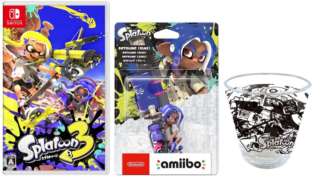 [Ships In Original Shipping Box] Splatoon 3 - Switch + Amiibo Octoling [Blue] (Splatoon Series) (Includes [Amazon.co.jp Exclusive] Acrylic Tumbler)