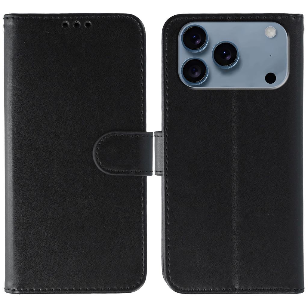 For iPhone 17 Pro Max Case PU Leather Flip Wallet Phone Cover with Strap