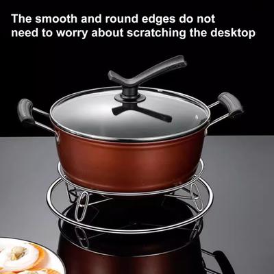 Double Pot Holder Rack Heat-Resistant Strong Layer Stainless Steel Steaming Rack