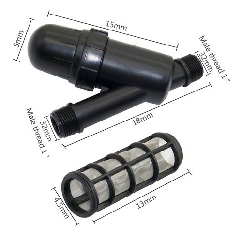 

1 Inch External thread Stainless steel filters 100-120 Mesh Screen Garden Agriculture Watering Drip Irrigation Fountain fittings 1 чорний