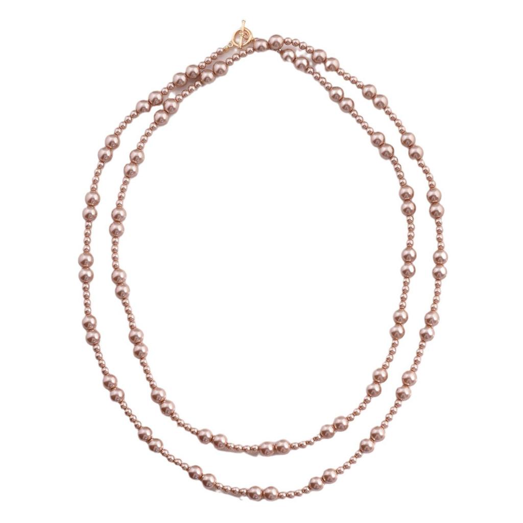 Elegant kuratierte mehrlagige Perlen-Choker-Halskette mit französischem Retro-Design und australischen Südsee-Akoya-Perlen