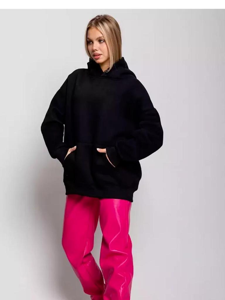 Chic European & American Street Style Print Commuter Hoodie - Autumn/Winter Versatile Couple Design