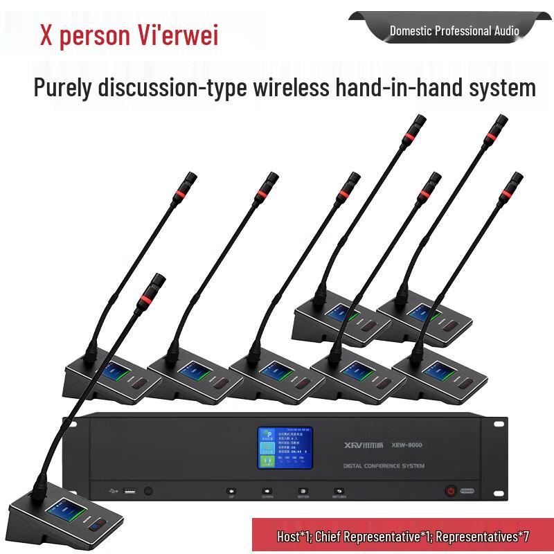 XEW-8000 Professional Digital Wireless Conference Microphone System (CN version)
