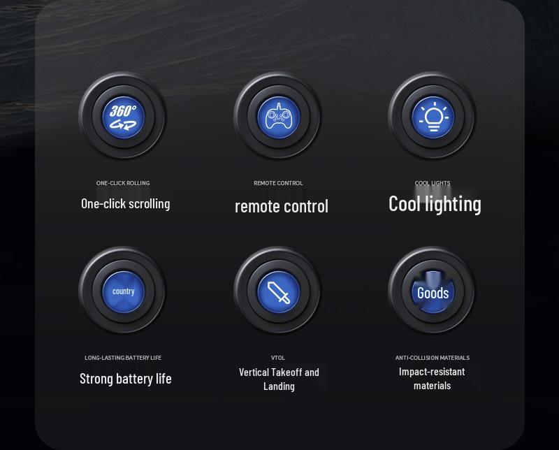 Durable Remote Control Drone: Long Battery & Four-Axis Hovering - Kids' Fighter Aircraft Toy