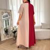 Women Mid Length Improved Cheongsam Printed Patchwork A Line Summer Dress