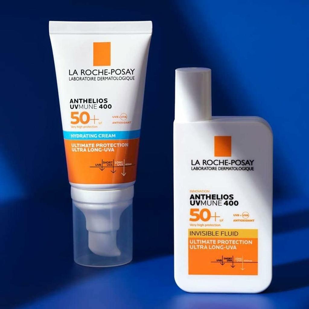La Roche-Posay, Anthelios UVMune 400, Hydrating, Cream, Face, SPF 50+, 50 Ml