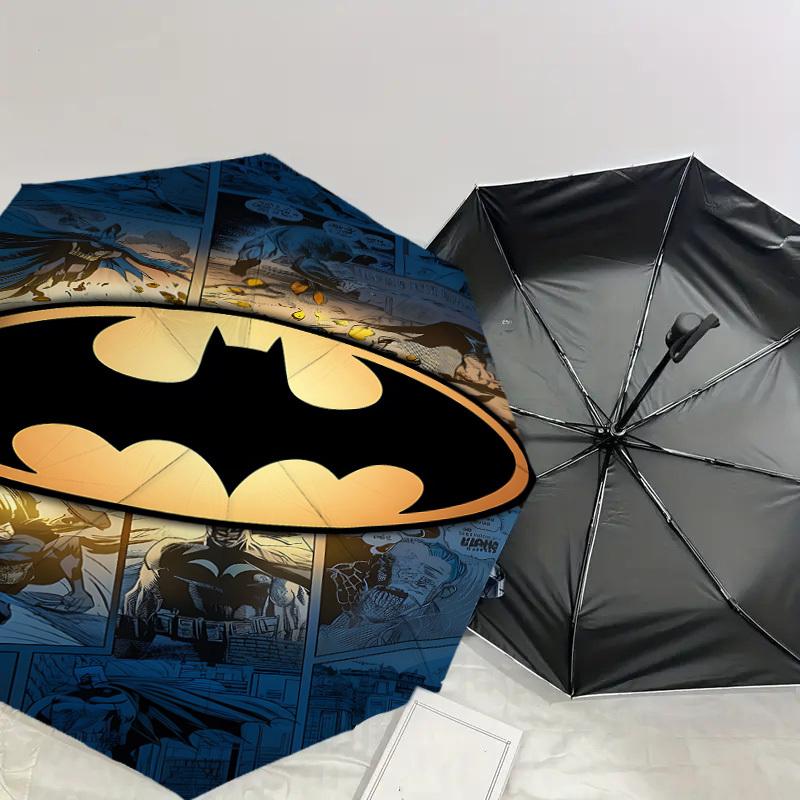 1PC Warner Batman Comics Umbrella-8-Rib Reinforced, Automatic Open, Lightweight & Durable-A63