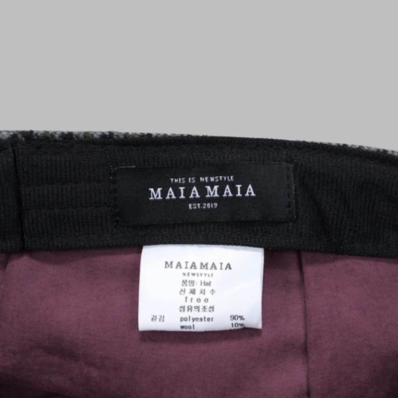 Maia Wool Beret-Z Black