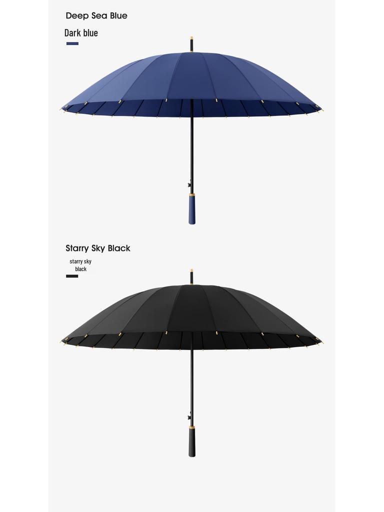 Women's High-End Automatic Long-Handled Umbrella with Straight Rod - Suitable for Rain or Shine and Men's Business Logo