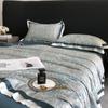 Luxurious European Tencel Brocade Summer Quilt Set: Cooling Ice Silk, Washable, Thin, Four Pieces for Air Conditioning.