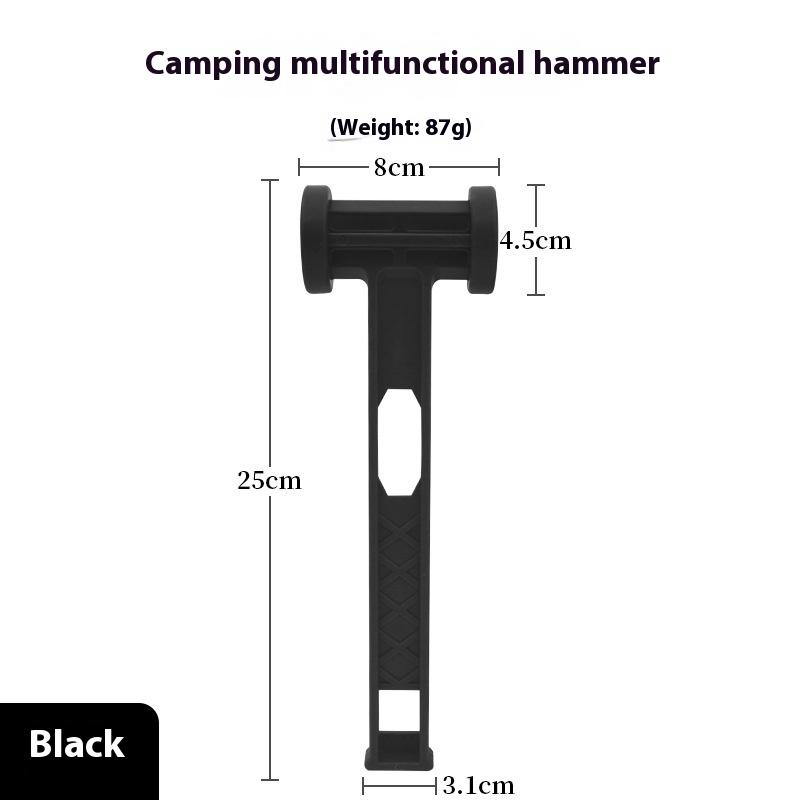 1 Stück Outdoor Ultra-Leicht Tragbarer Bodenhammer Kunststoff Pe Hammer Camping Markise Zelt Hammer Camping Werkzeug Mit Vielfältigen Anwendungen