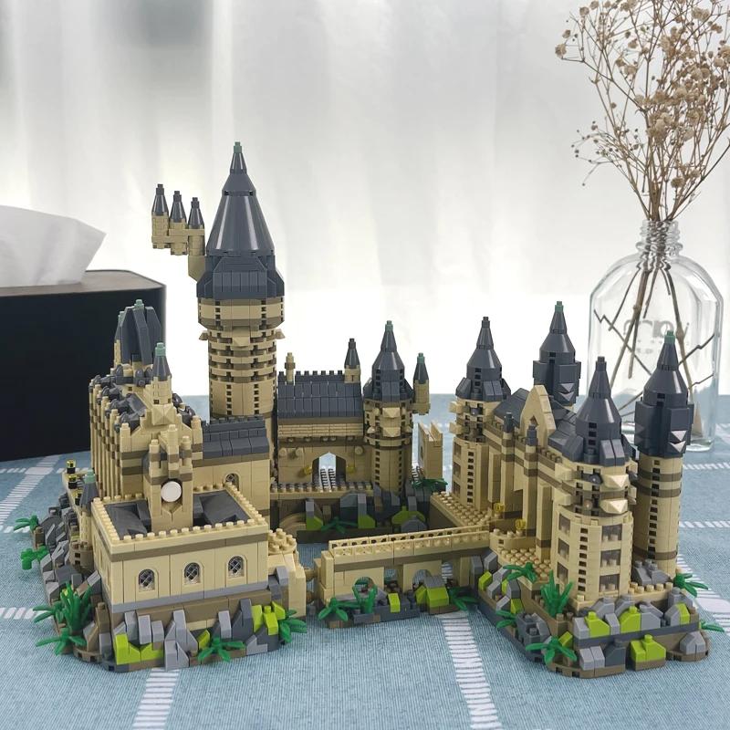 NEW 6000+PCS Micro Building Blocks Hogwaed School Castle Bricks Toys for Boys Girls Kids Adult Christmas Gifts DIY Toy