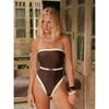 2026 New Style One-Piece Swimsuit - Sexy Women's European Style Bikini - Women's Patchwork Swimsuit
