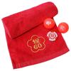 Birthday 60th Birthday Gift Set 1 Imabari Muffler Towel 2 Red Golf Balls 1 Casino Chip Golf Marker 60th Birthday Celebration Kasco KIRASTAR [60th