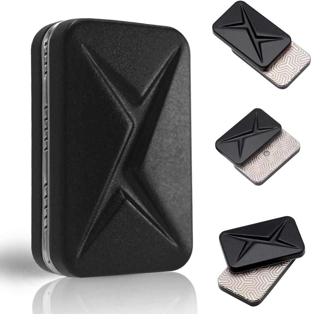 OBEST Magnetic Metal Push Fidget Time Fidget Stress Push Push and Pull Adult New Black Toy, Gadget, Killer, Slider, EDC, Relief, Cards, Blocks, Gift,